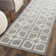 Dance Martha Stewart Flat Weave Wool/Silk/Cotton Geometric Rug in Cement Gray