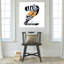 Playful Zebra Letter Z Playful Whimsical Contemporary Zebra Wall Art Print-524769589