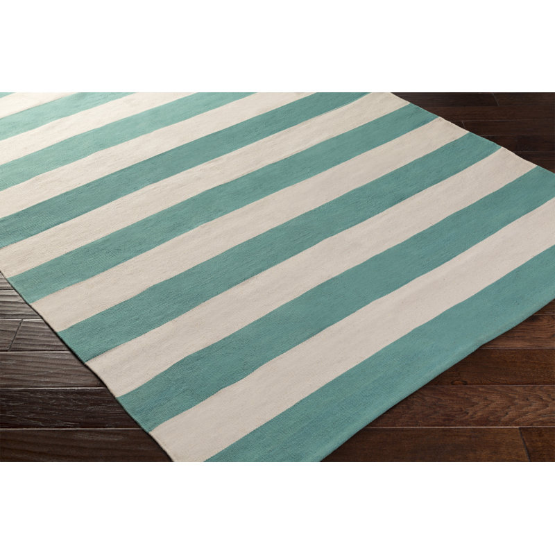 Cybulski Cotton Oriental Indoor Rug, Rectangle 9' x 12'