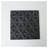 16" x 16" Black Square MDF Wall Decor Panel with Handcrafted Details