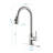 Brushed Nickel Kitchen Sink Faucet With Pull-Out , Stainless Steel, 360 Rotating Nozzle, Attractive Pull-Down Spray Head, Rotation, Practical Design