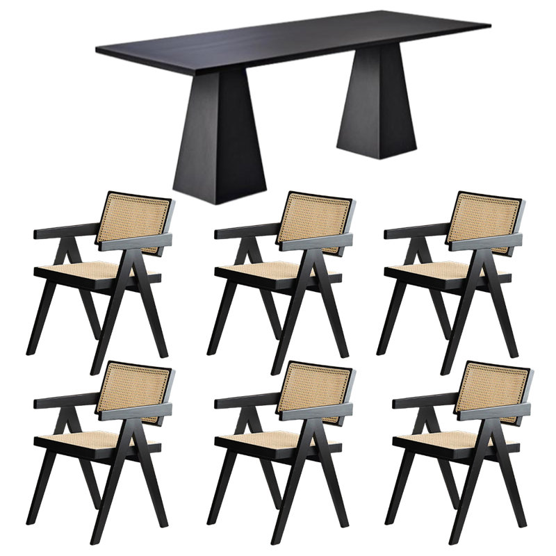 Solid wood versatile dining table sets