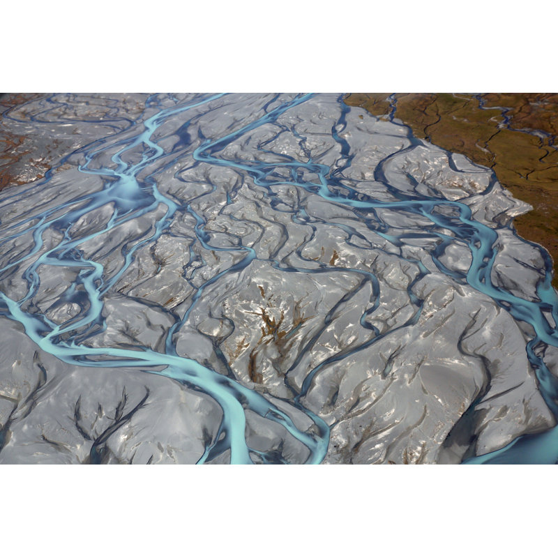 Glacier Water by DetWe - Wrapped Canvas Print, 81cm H x 122cm W