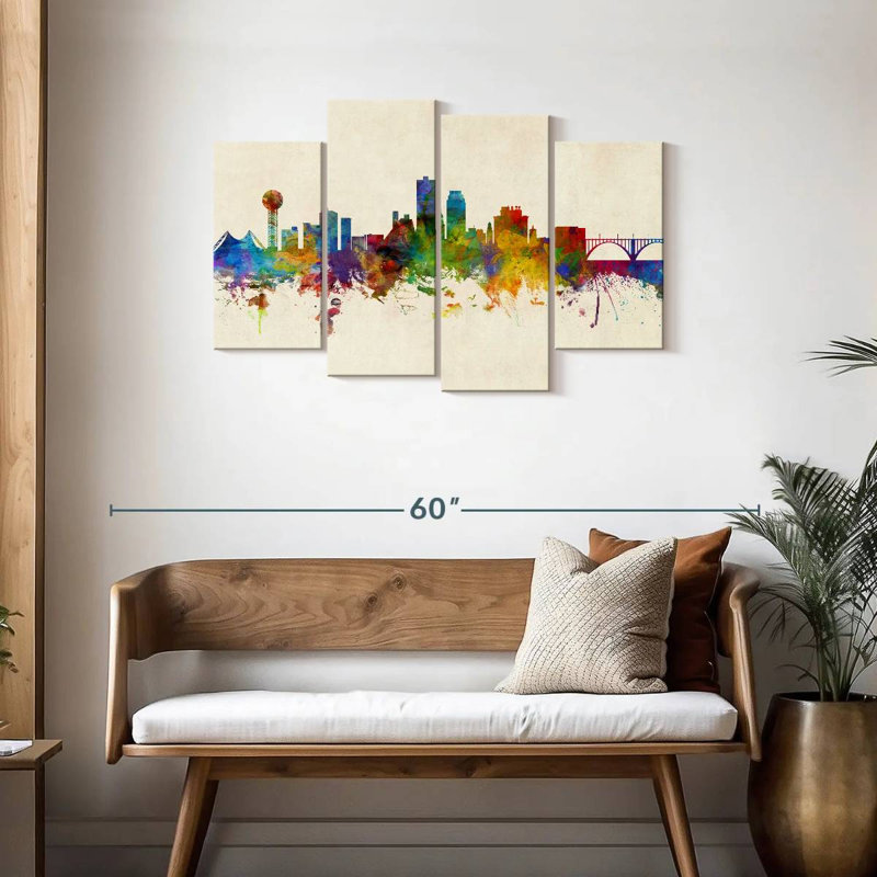 Nicci Knoxville, Tennessee Skyline III, H 27 po x l 43 po