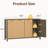 55'' Wide Sideboard Buffet with Solid Wood Legs-1281331245
