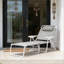 Chaise de bronzage d'extérieur, chaise longue pliante-413522253