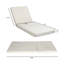 FAUTEUIL 2/3 PLIABLE EN BOIS D'ACACIA AVEC DOSSIER RÉGLABLE ET SURFACE DE RANGEMENT PLAT, FINITION TEK DÉCOUPÉE, POUR PATIO DE JARDIN PISCINE