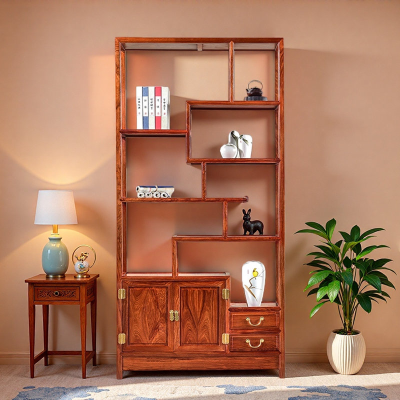 New Chinese Minimalist Style Bookcase