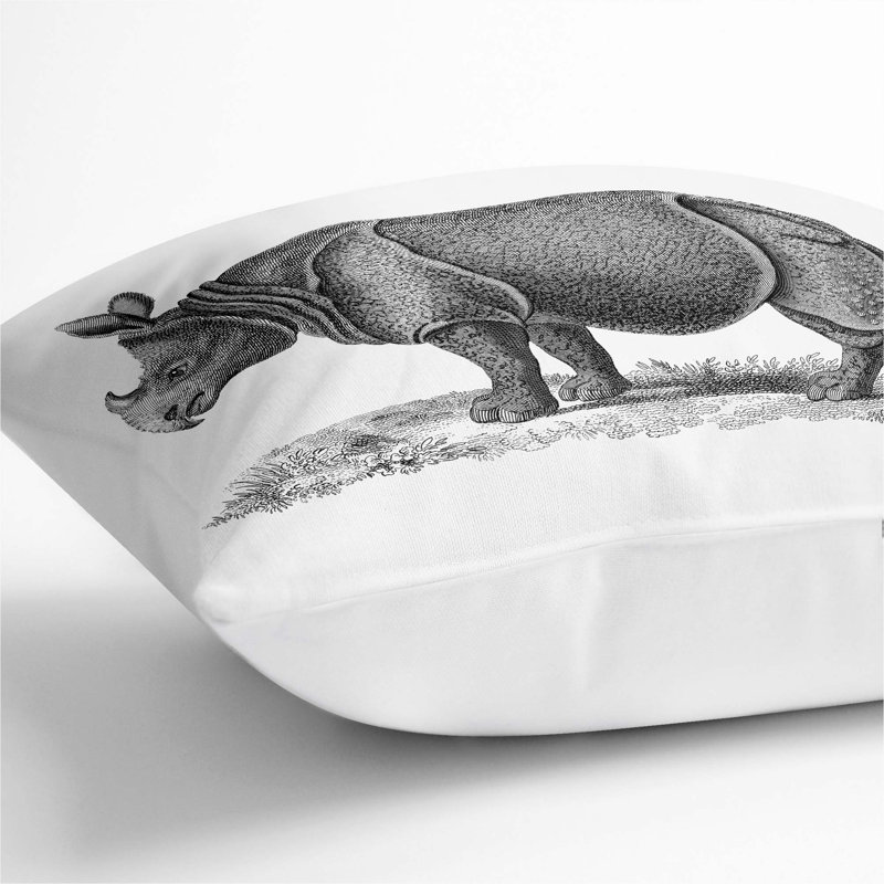 Square Throw Cushion, White, 40cm H x 40cm W x 15cm D