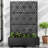 Metal Planter Box with Trellis with Wheels-132233968