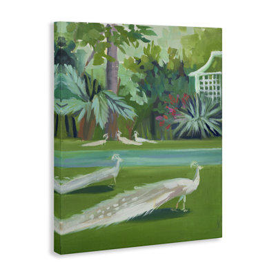  «White Peacocks Scene», art mural par Jenny Westenhofer