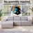 Boneless Transformable Light Gray Sofa: Space Freedom