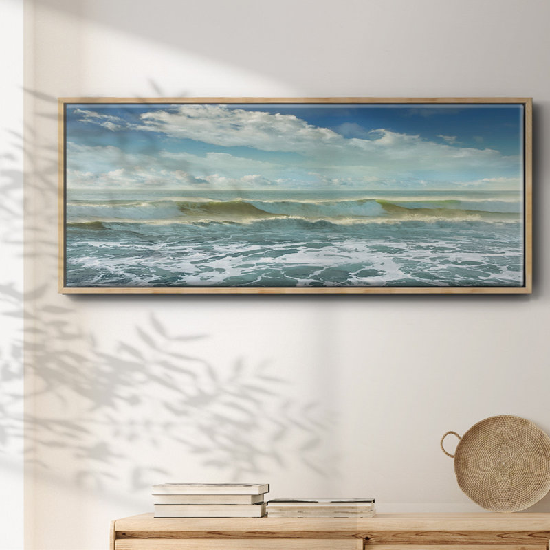 Surf is Up- Framed Canvas, 12" H x 30" W