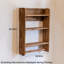 Tablette murale rustique en bois massif