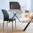 Cotton 35'' Modern Kitchen Dining Chair, Dining Room Chairs with Stable Steel Legs, Upholstered Solid Back Side Chair(Set of 4)-836666759