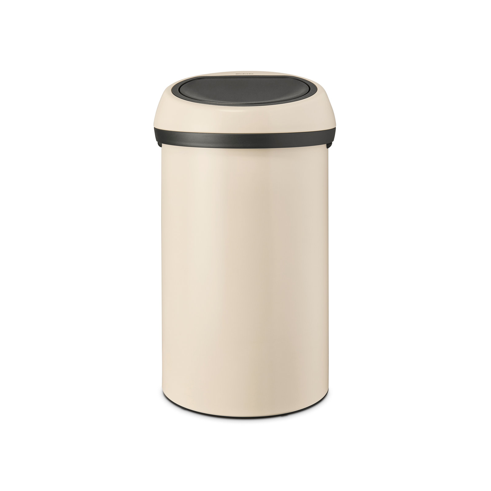 Brabantia Touch Top Trash Can 16 Gallon, Soft Beige