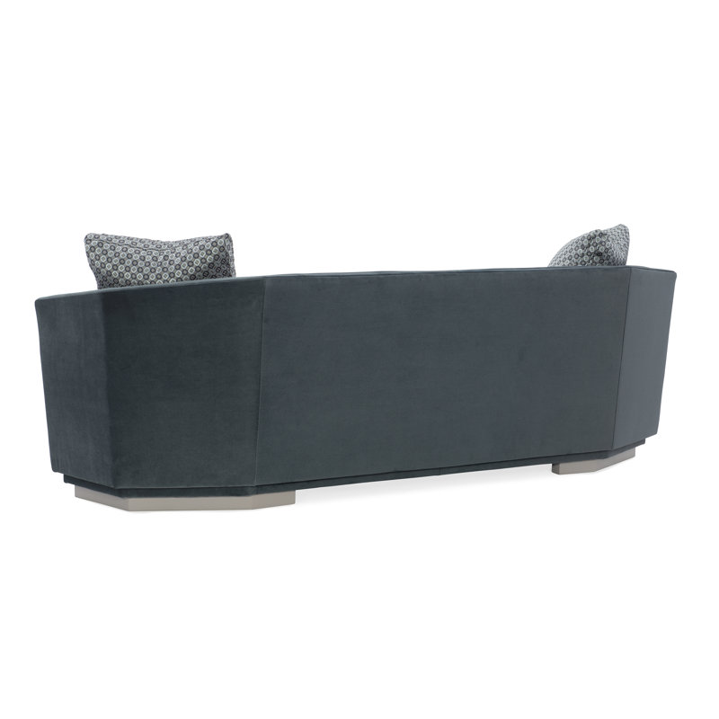Modern Expressions Velvet Sofa