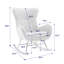 Chaise berçante rembourrée en tissu avec dossier haut et accoudoirs Teddy-1001861046