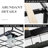 Brij Modern Upholstered Platform Bed， Linen Storage Bed Frame with Wingback Headboard, No Box Spring Needed，Full bed,Dark Gray-1935864120-1935864071