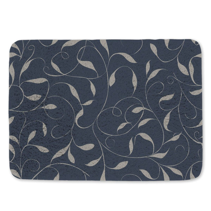 Aljoscha Microfiber / Microsuede Non-Slip Bath Mat, 21"W x 34"L