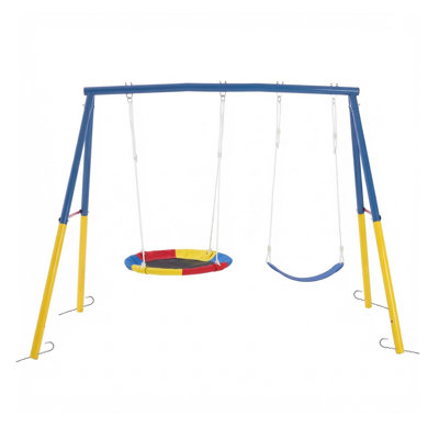 Outdoor Heavy Duty Swing Set,Metal Swing Set