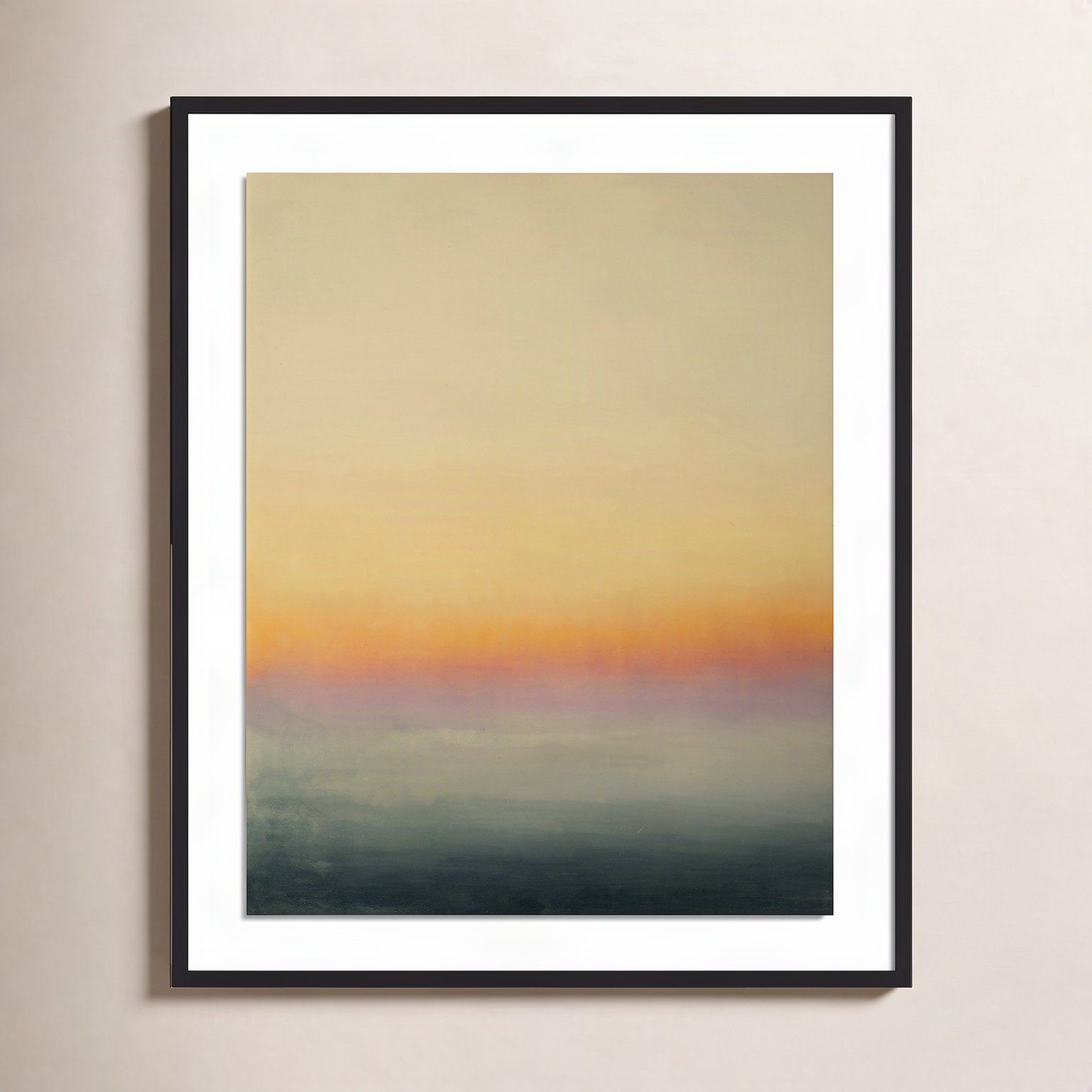 Ericka Wolf "Risk" Print, 48" H x 40" W x 2.5" D, Black