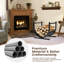 45cm W Metal Log Rack
