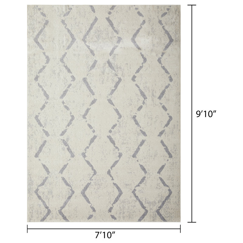 Khushi Geometric Indoor Rug, Rectangle 7'10" x 9'10"