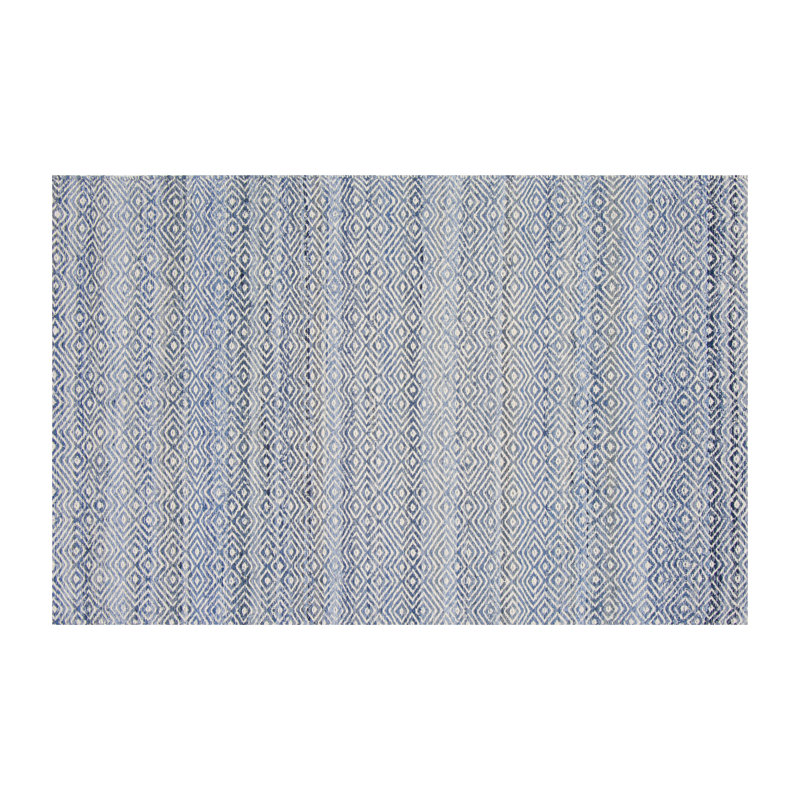 Maison 55 Geometric Area Rug in Blue/Beige, Rectangle 5' x 8'
