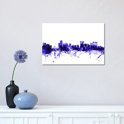 Winnipeg, Canada Skyline by Michael Tompsett - Wrapped Canvas Print