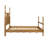 Queen Bed With Wood Finish And Turned Post Design Solid Construction Mattress Compatibility