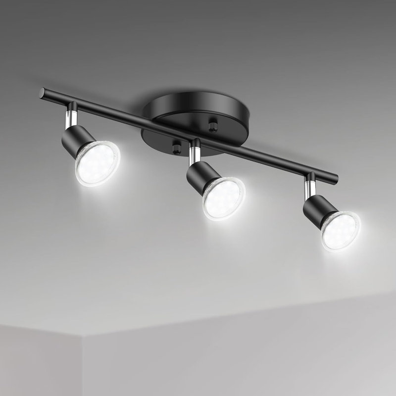 Ensemble d'éclairage sur rail 3 lumières
