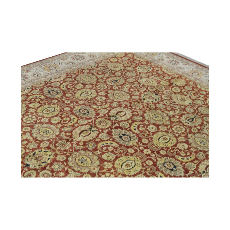 Wool Oriental Area Rug in Orange