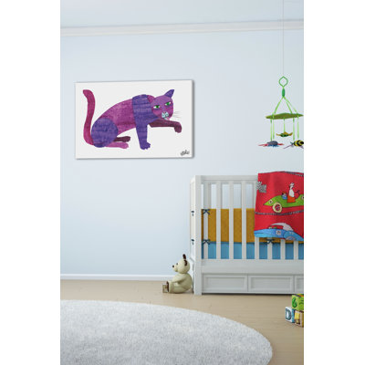 Purple Cat by Eric Carle - Painting on Canvas