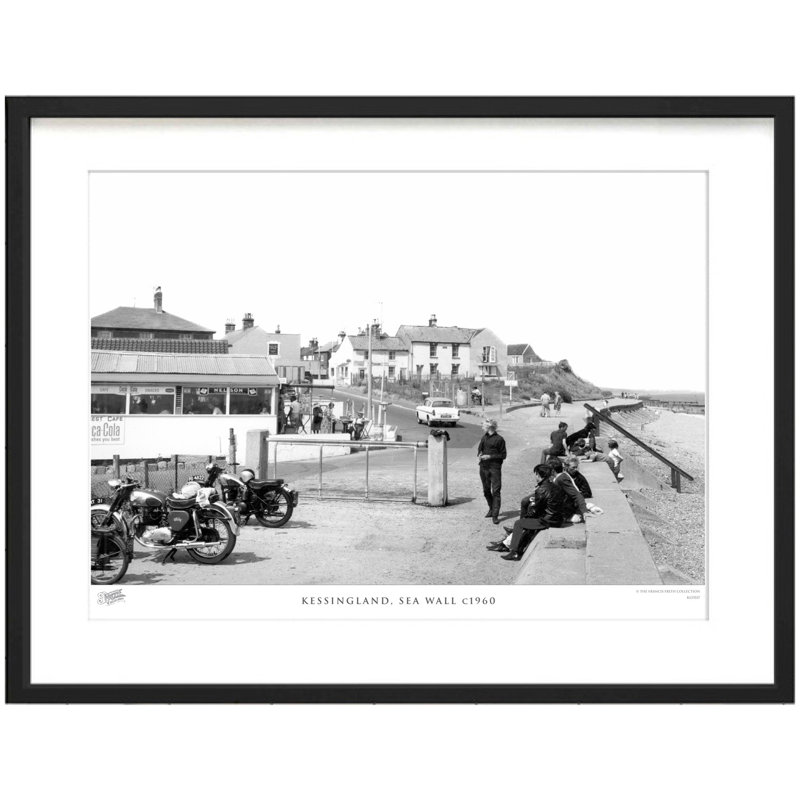 Kessingland, Sea Wall C1960 by Francis Frith - Single Picture Frame Print, 60cm H x 80cm W  x 2.3cm D