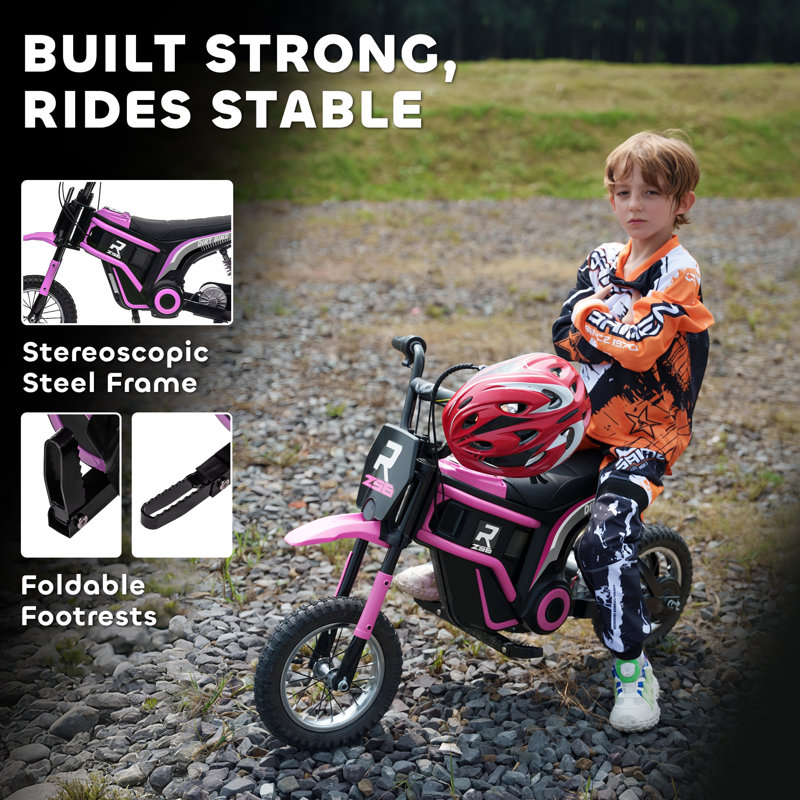 HOMCOM Battery Powered Ride On, Pink