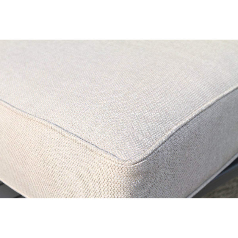 Fully Assembled Outdoor Ottoman With Cushion