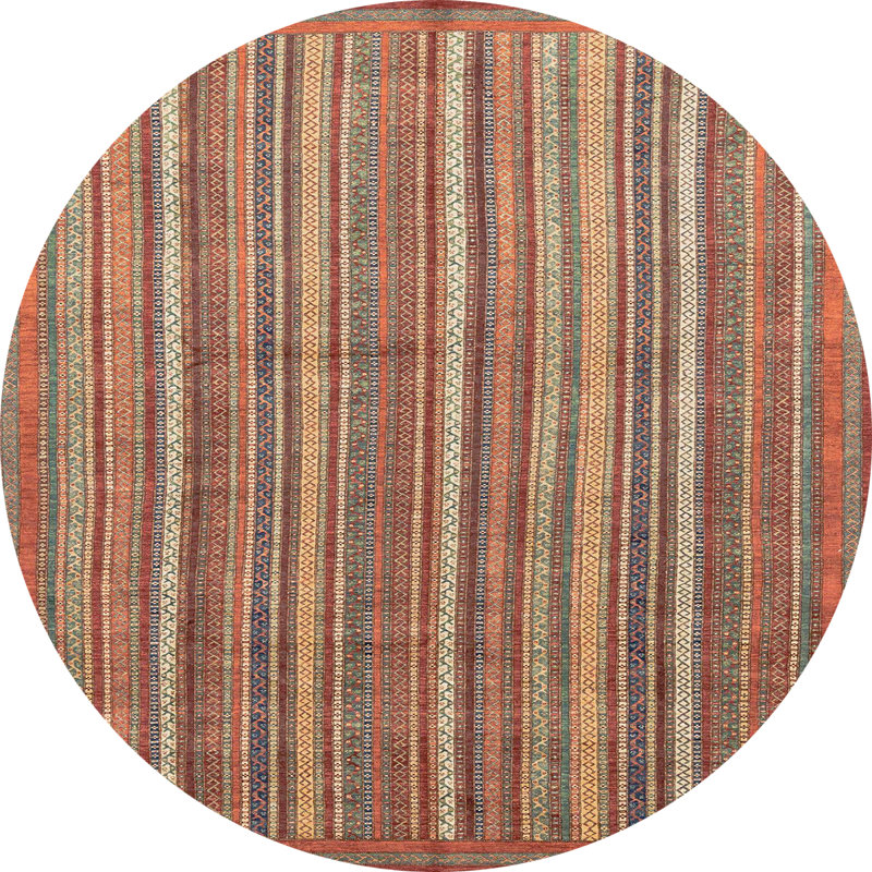 Abstract Indoor Rug, Round 7'