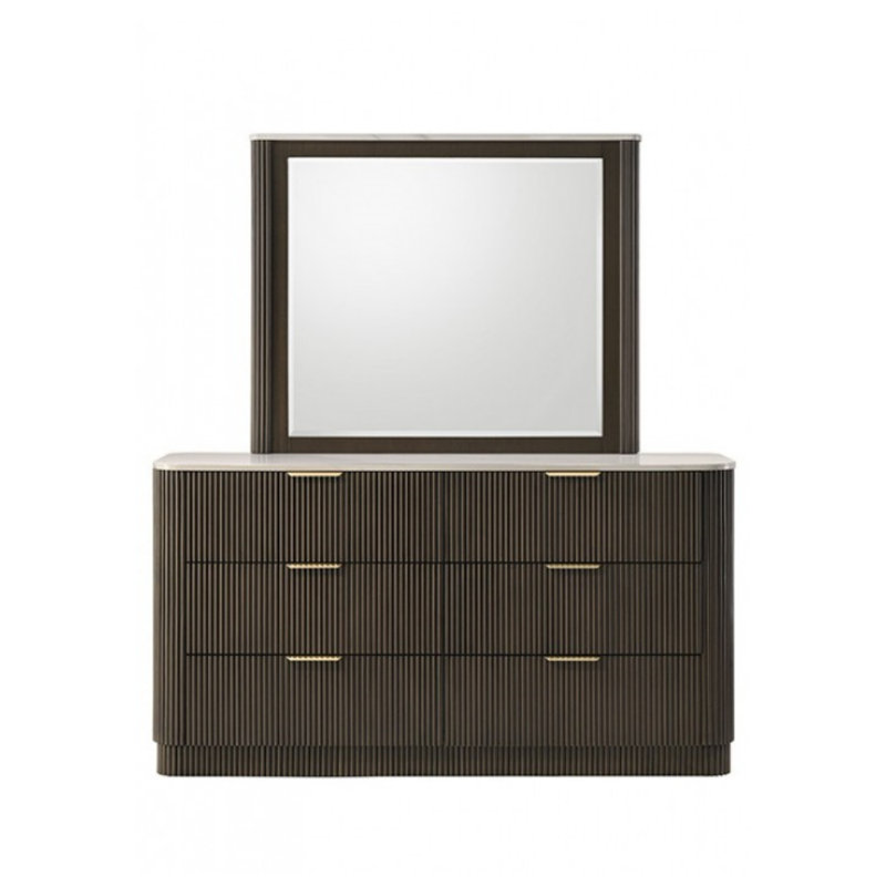 Commode 6 tiroirs avec miroir Willa