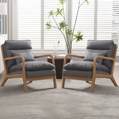 Fauteuil rembourré avec coussin lombaire Eimantas