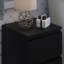 Carlton 2 Drawer Bedside Table Nightstand: Matt Finish. Scratch Resistant. Handleless Design.-39703076