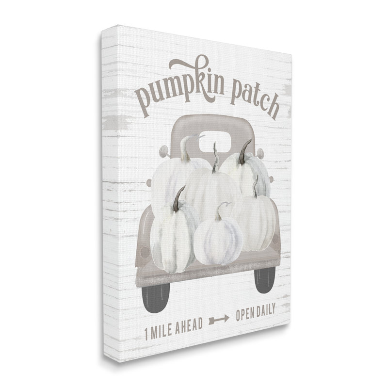 Rustic Pumpkin Patch Seasonal Fall Harvest sign, Toile tendue, H 20 po x l 16 po x P 1,5 po