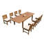 Grijalva Outdoor 11 - Piece Teak Dining Set-729666971