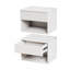 Ensemble de 2 tables de chevet murales peu encombrantes avec tiroir-123955464