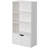 Ezeriah 47" 3 Tier Open Book Shelf & Bookcases with 2 Doors Storage Cabinet & 1 Adjustable Shelf