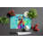 Hippie Animal Rooster Glass Cutting Board