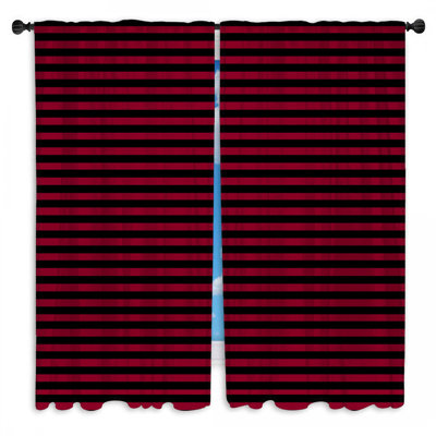Stripes Window Curtains  Pattern Sheer & Room Darkening - 2 Panels