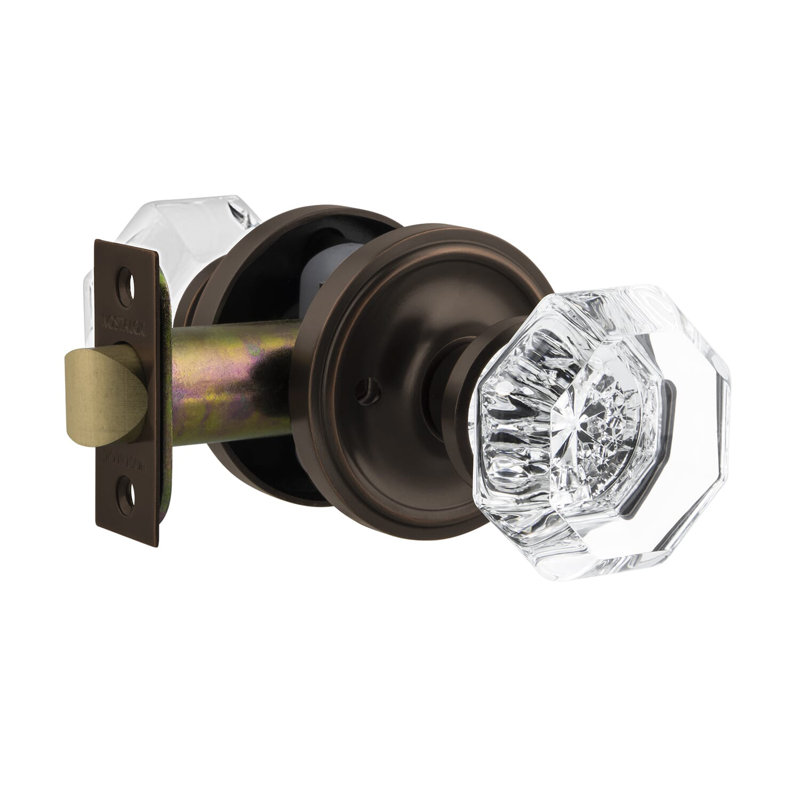 Classic Rosette with Waldorf Door Knob, Timeless Bronze, 2.375"