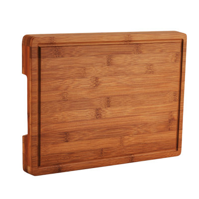 Bamboo Cutting Board with Deep Juice Knives-Friendly & Easy to Clean, 16x11 in