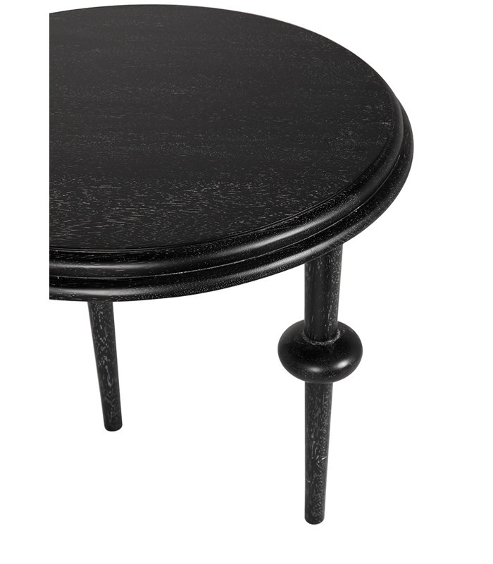 Foster Solid Wood End Table, Black Walnut